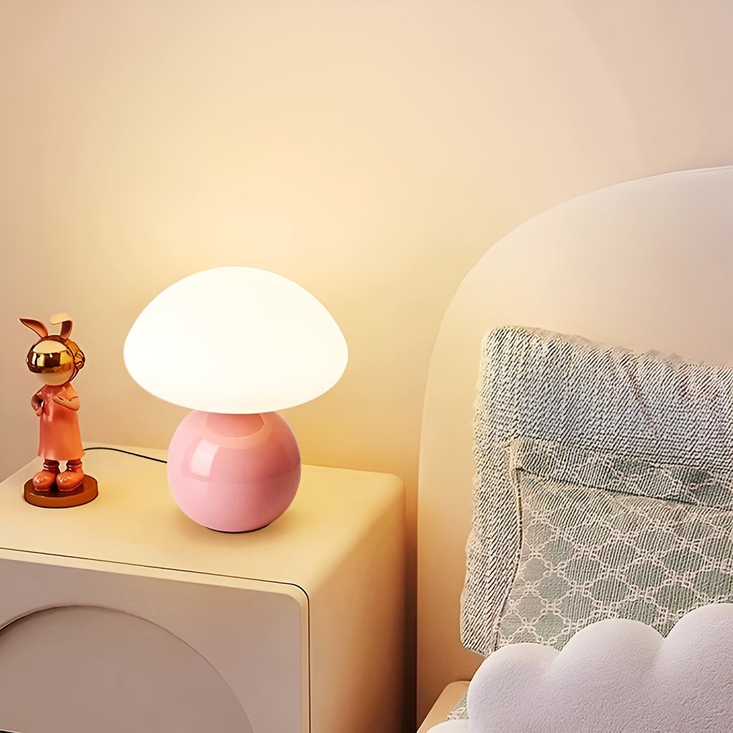 Elegante Paddenstoel LED Lamp – Warm Licht & Luxe Sfeer