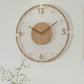NatureTime - Rustieke Houten Wandklok van 35 cm