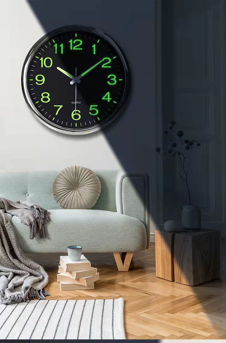 Stille Klaslokaalklok 30 cm - Geruisloze & Verlichte Tijd