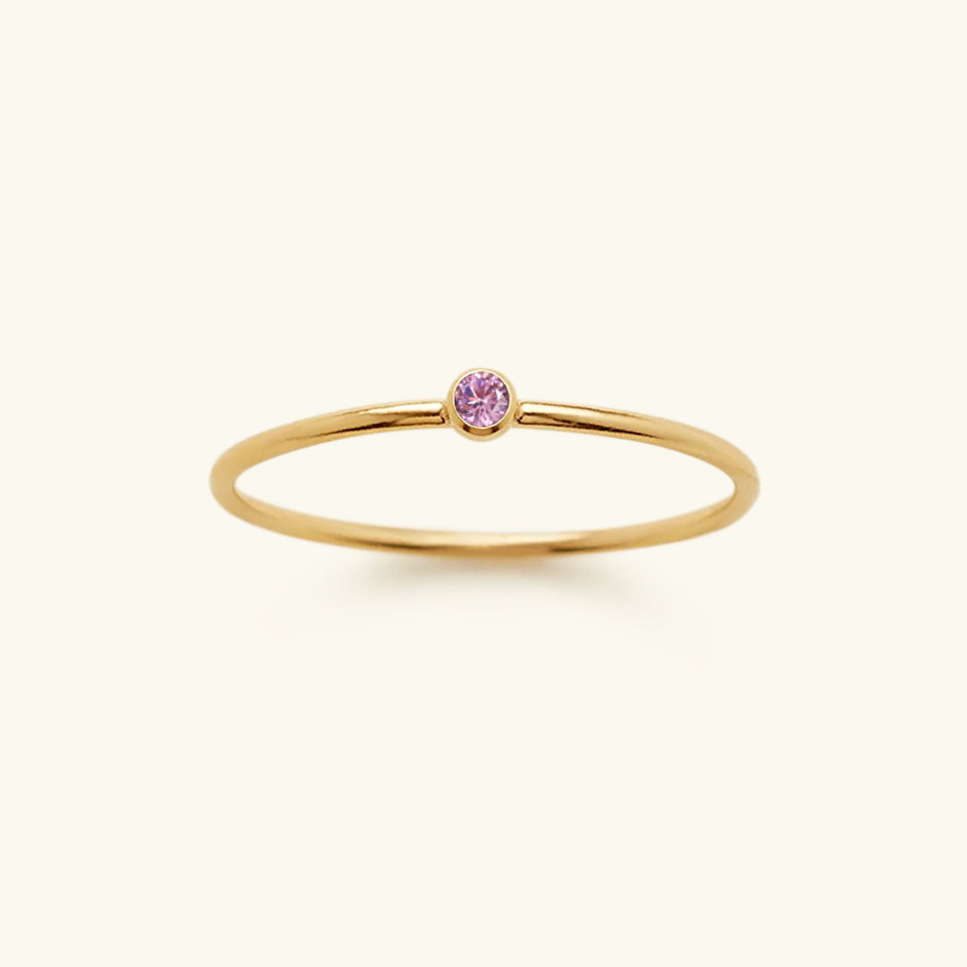 Celestia Birthstone Ring - A Touch of Celestial Elegance