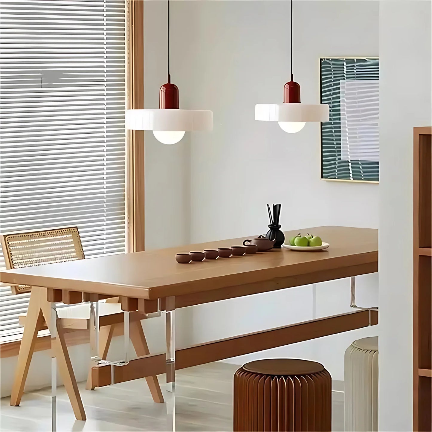 Celeste Élégance - Stijlvolle Hanglamp van Metaal & Glas