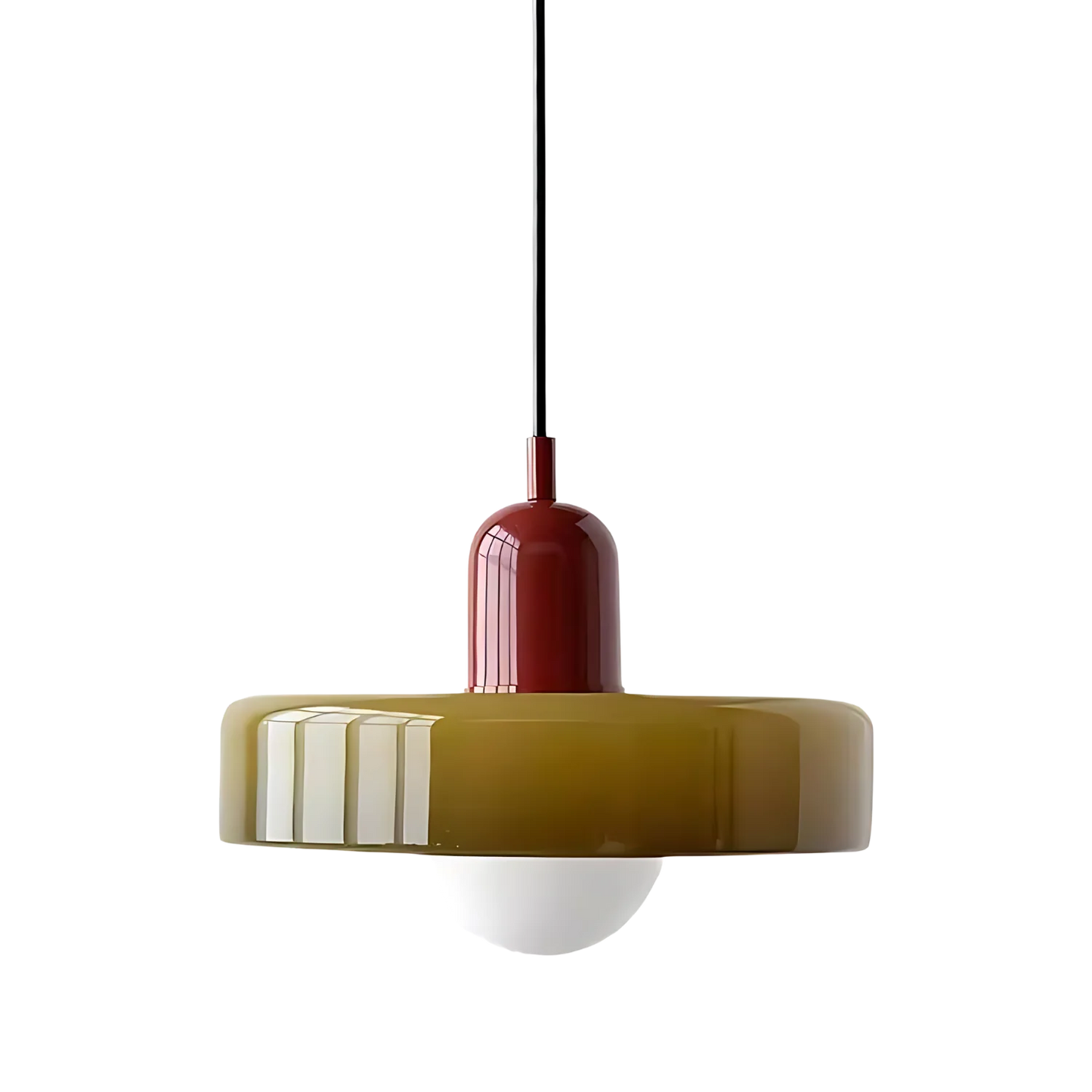 Celeste Élégance - Stijlvolle Hanglamp van Metaal & Glas