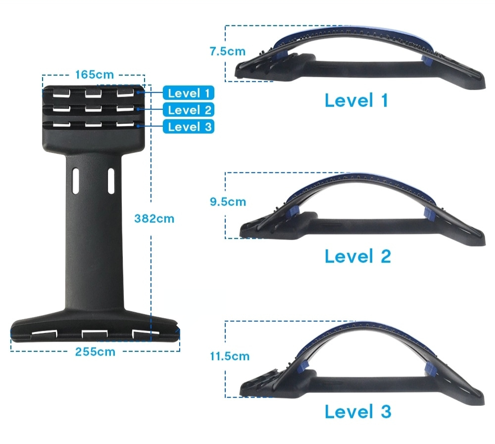 FlexiRelief - Ergonomische Rug Massage Stretch Plank