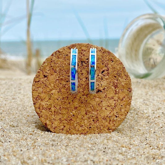 Elegante Zilveren Oceaanring met Opalen - Finn