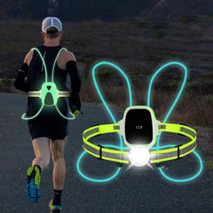ReflectGlow - Verlicht Hardloopveiligheidsvest voor Buiten