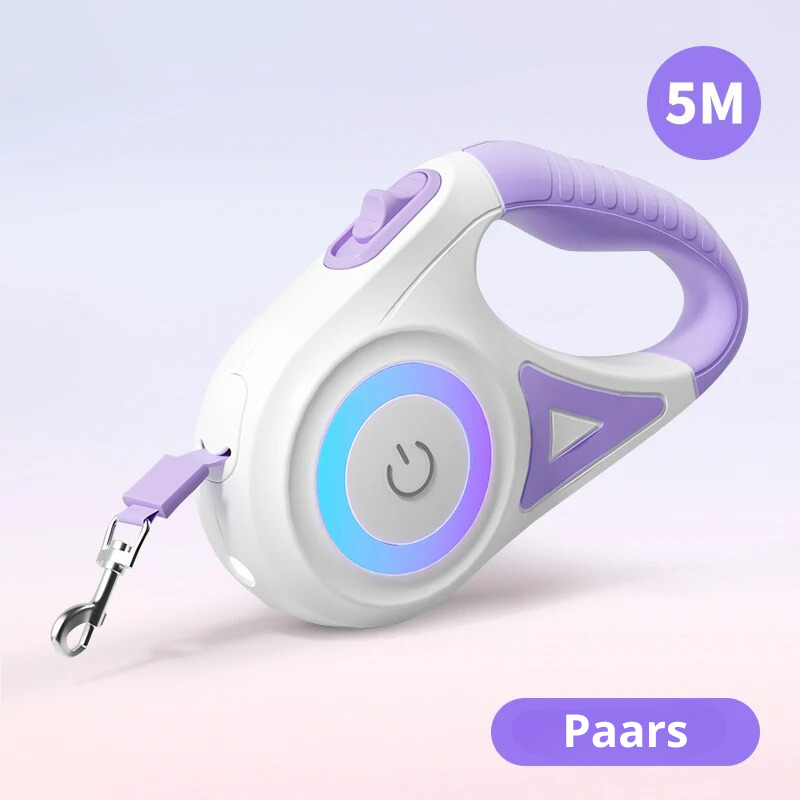 SafeWalk Leash – Verlichte Hondriem voor Veilig Wandelen
