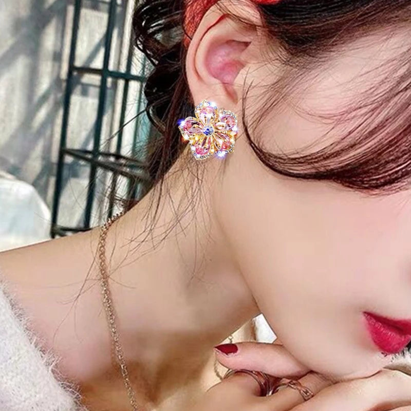 Jasmin Sterling Zirkonia Regenboogoorbellen - Een Sprankelende Aanvulling op Je Look!