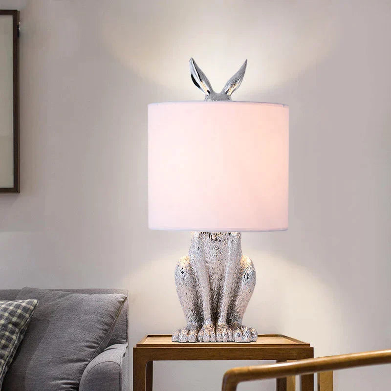 Chique Gemaskerd Konijn Lamp – Elegante Sfeerbrenger