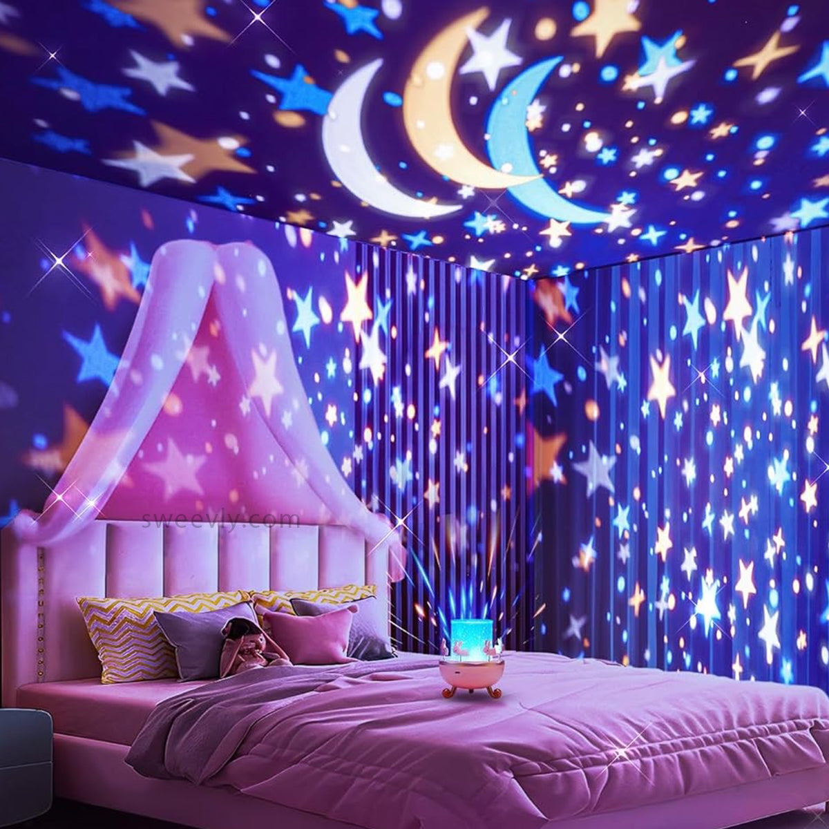 DreamLite - Betoverende Rustgevende Projector voor Slaapkamer