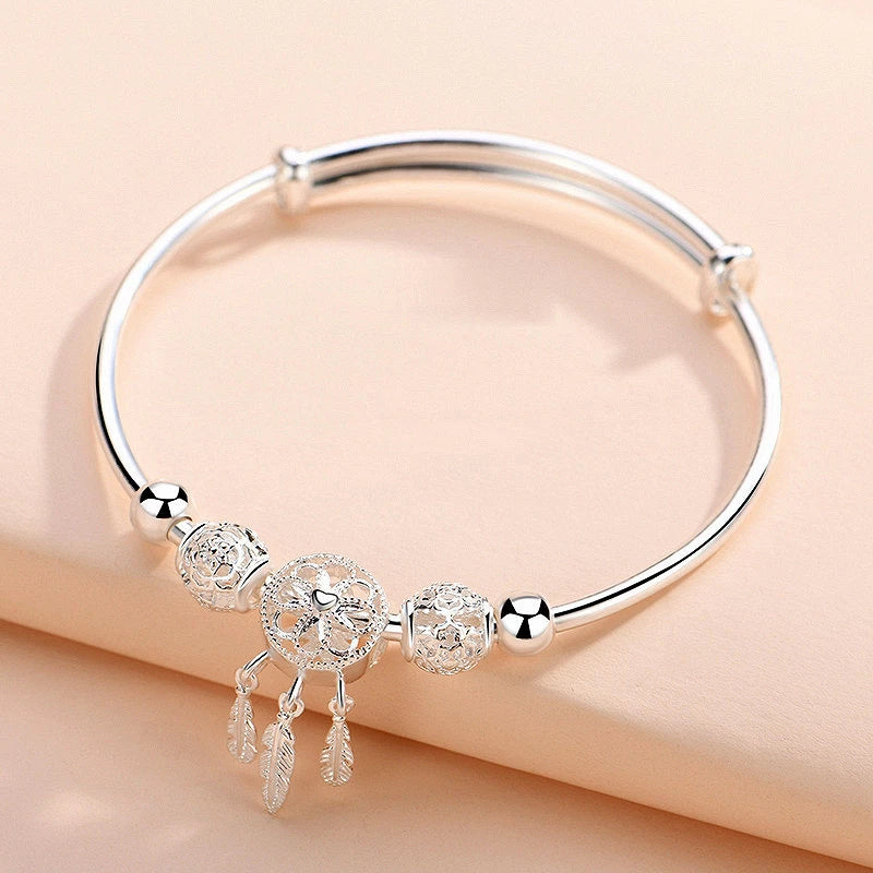 Verstelbare 925 Zilveren Droomvanger Armband - Lisa's Betovering