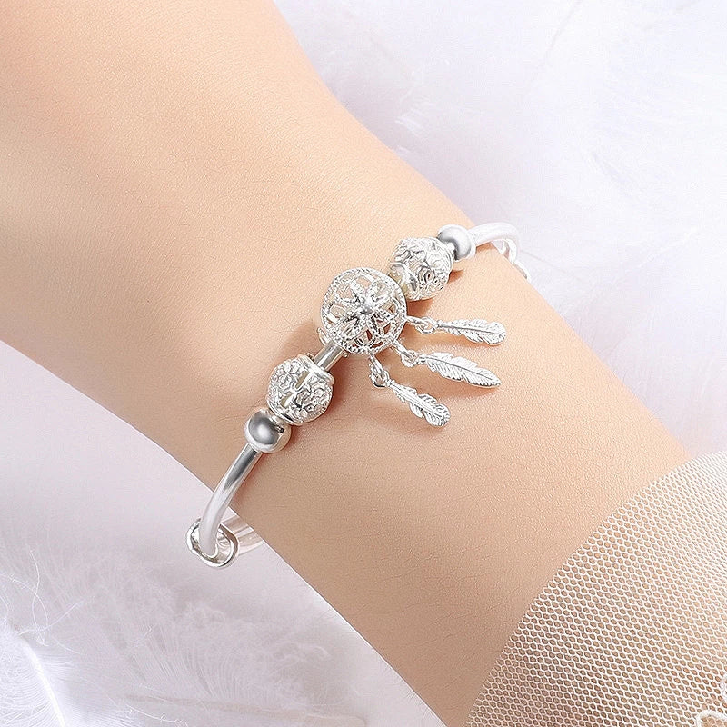 Verstelbare 925 Zilveren Droomvanger Armband - Lisa's Betovering
