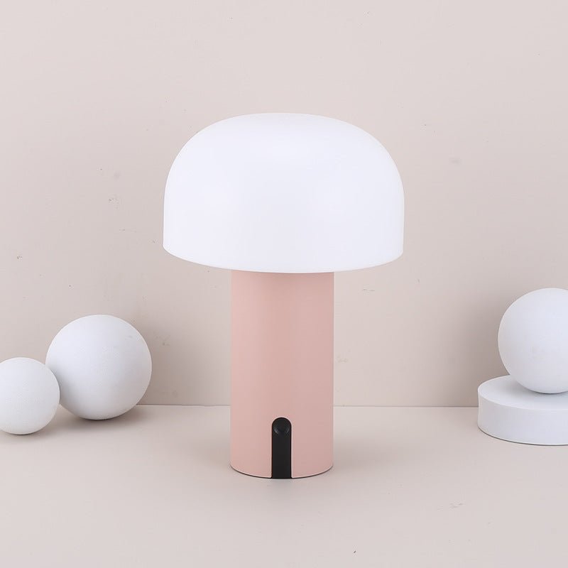 MushroomGlow - Minimalistische Draadloze Tafellamp met Dimfunctie