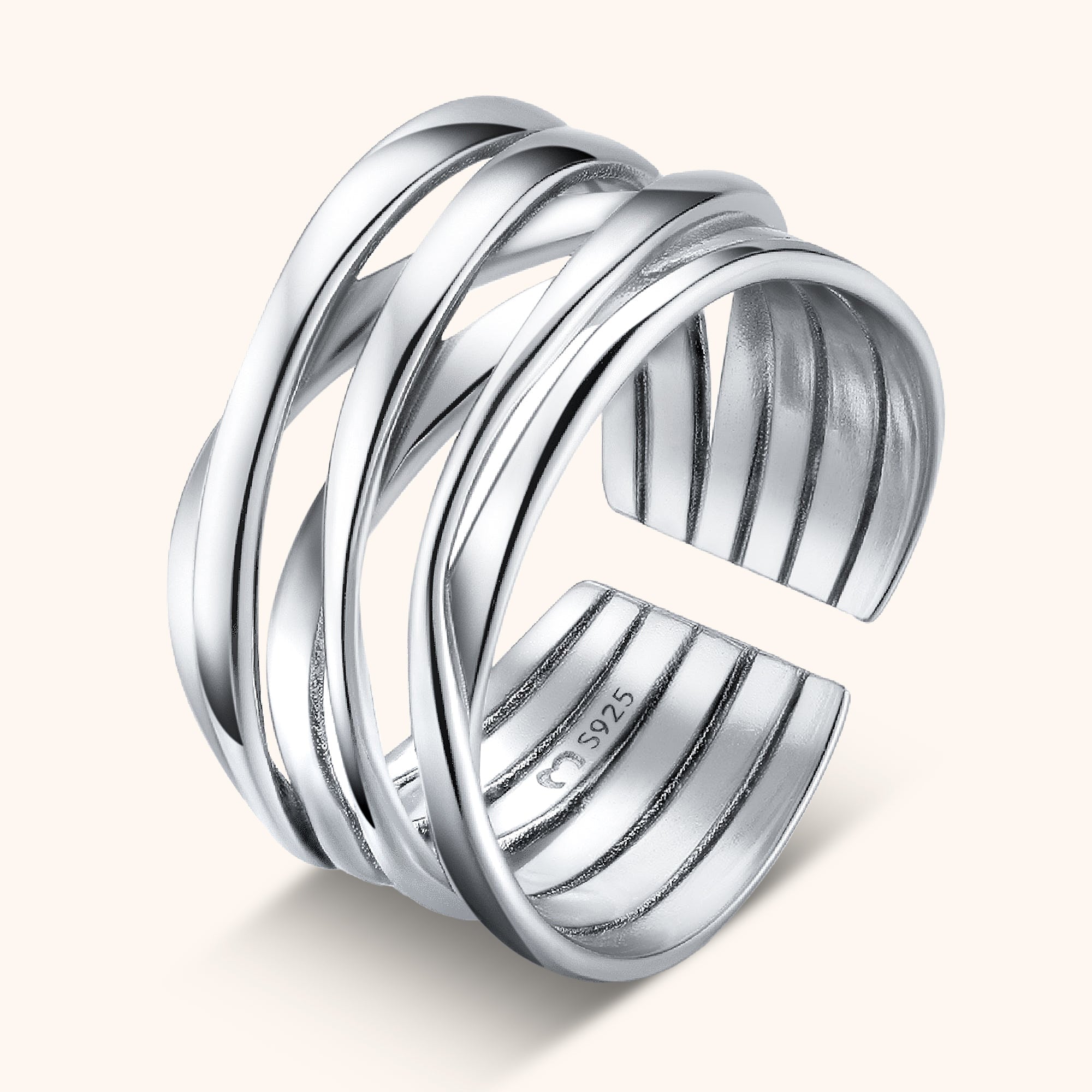 Elegante Vertakte Ring - Nora