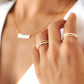 Sienna Dubbele Zirkonia Ring - Elegantie en Pracht in Één Parel!