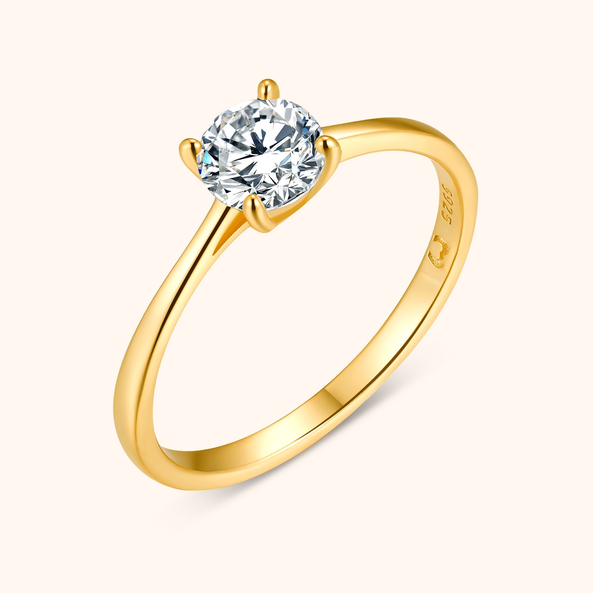 Elena Exquisite Solitaire Zirkonia Ring