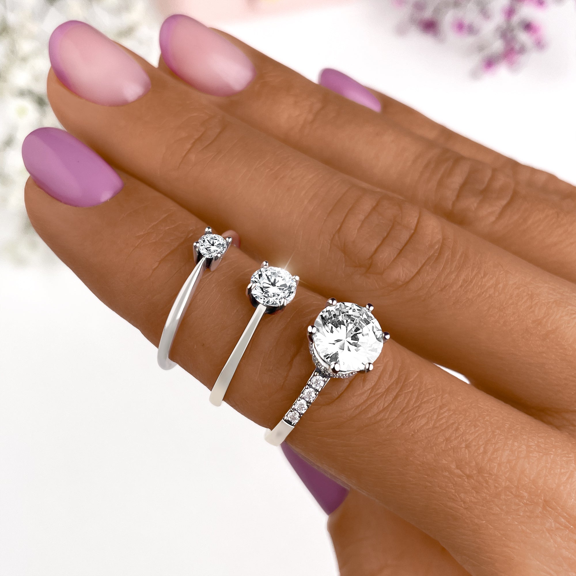 Elena Exquisite Solitaire Zirkonia Ring