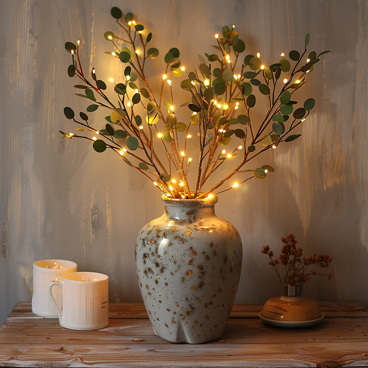 LumiVista Magisch Olijftakken Lichtsnoer - 70 cm Elegantie