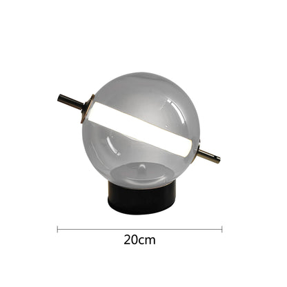 Retro Glazen Tafellamp met Warme Gloed - Tijdloze Elegantie