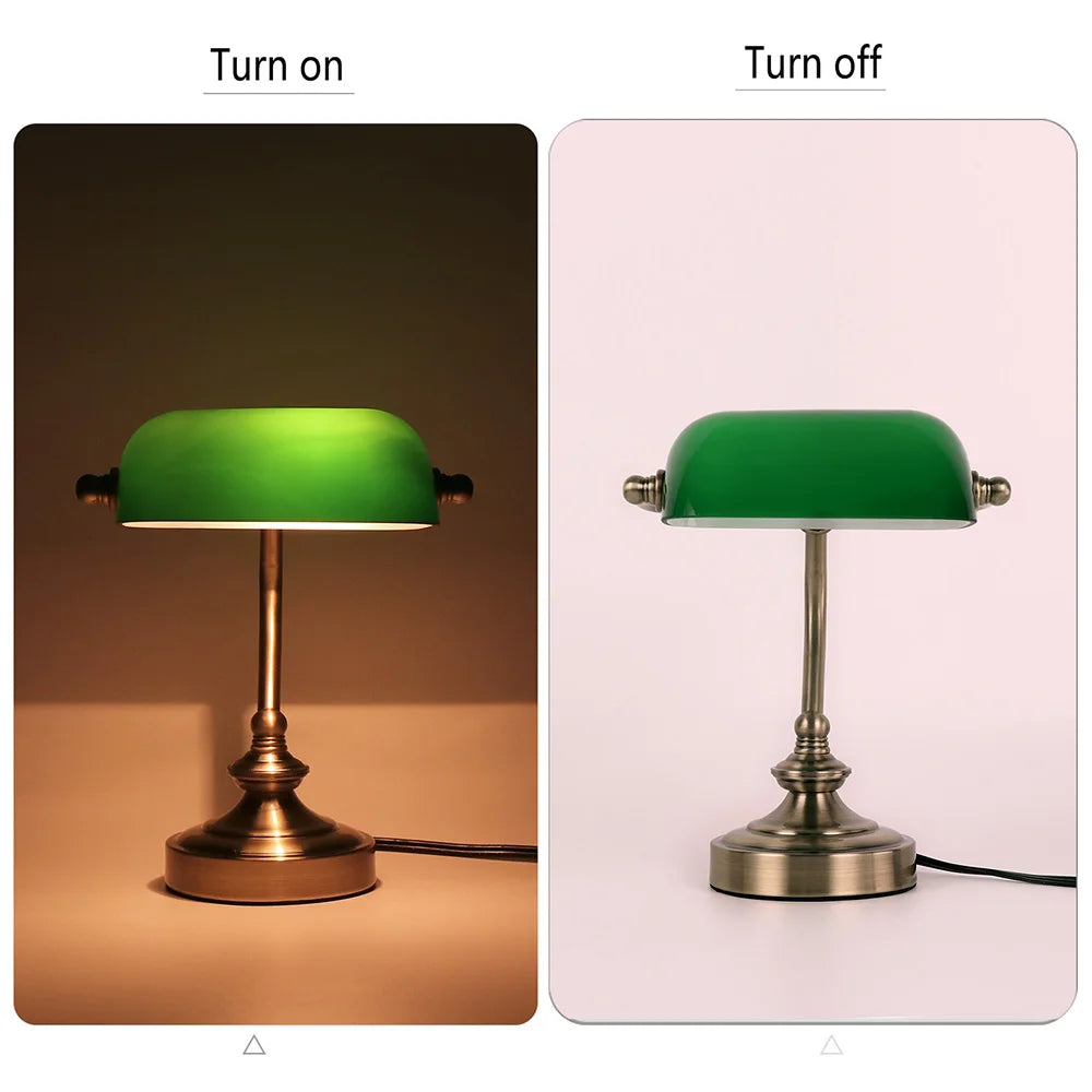 Retro Mini Bureau Lamp NostalGlow – Compacte Elegantie