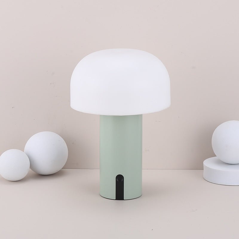 MushroomGlow - Minimalistische Draadloze Tafellamp met Dimfunctie