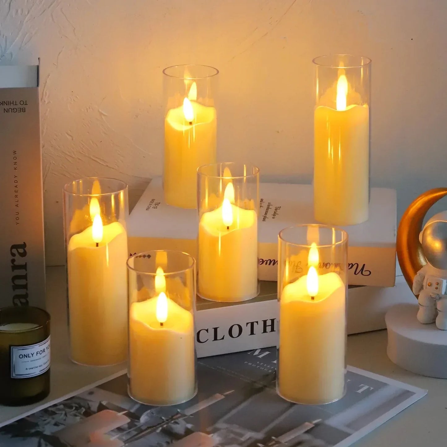 Auraflame - Elegante Vlamloze LED Kaarsen Set van 6