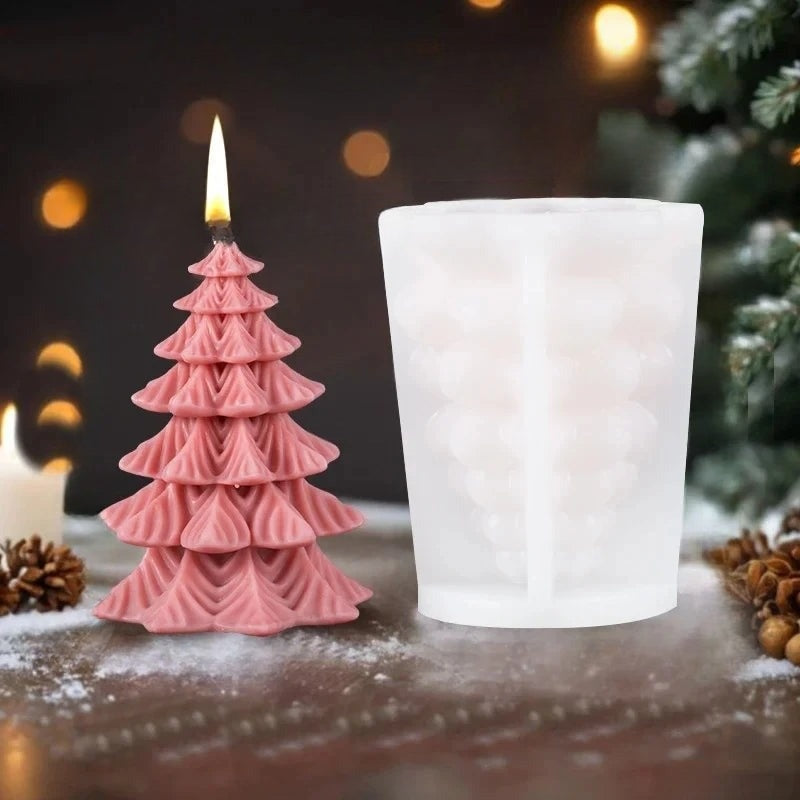 Stijlvolle 3D Kaarsen Mal – Creëer Unieke Feestdecoraties