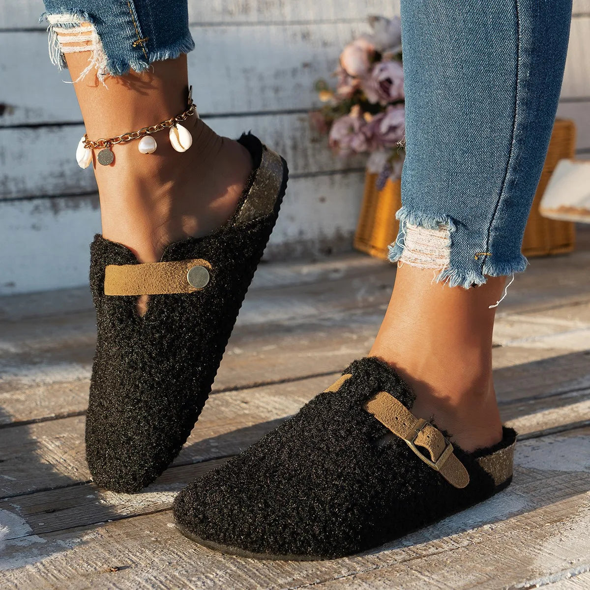 ConfortLuxe – Luxe Schapenwollen Pantoffels voor de Winter