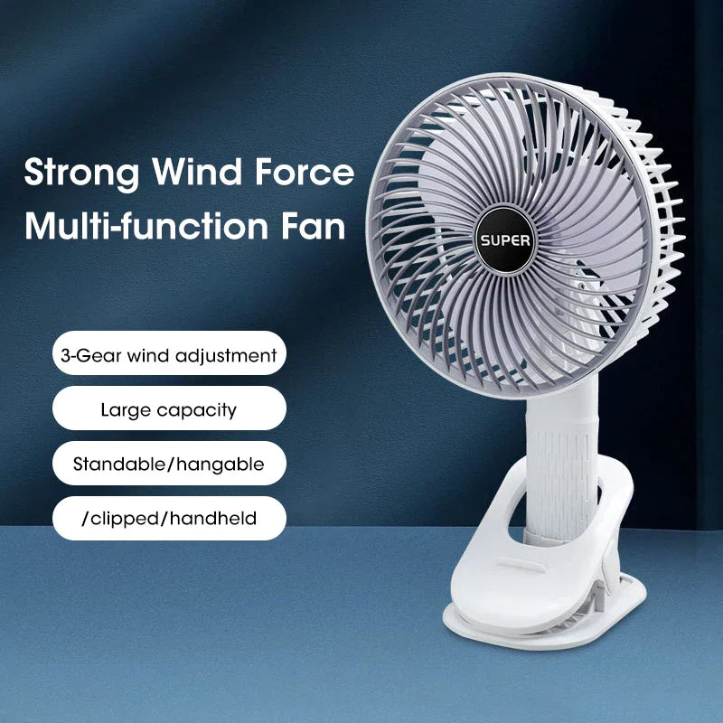 BreezeWave 4-in-1 Ventilator - Krachtige Koeling voor Elke Situatie