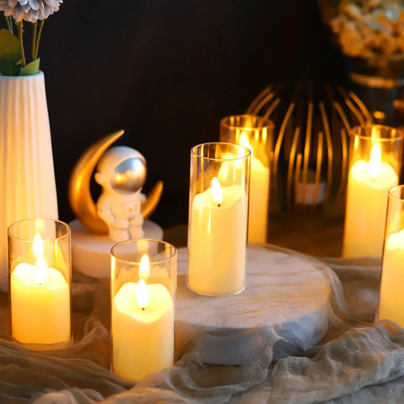 Auraflame - Elegante Vlamloze LED Kaarsen Set van 6