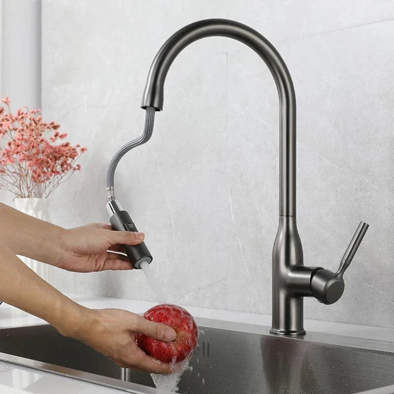 AquaStream Luxe – Verstelbare Keukenkraan met Handdouche