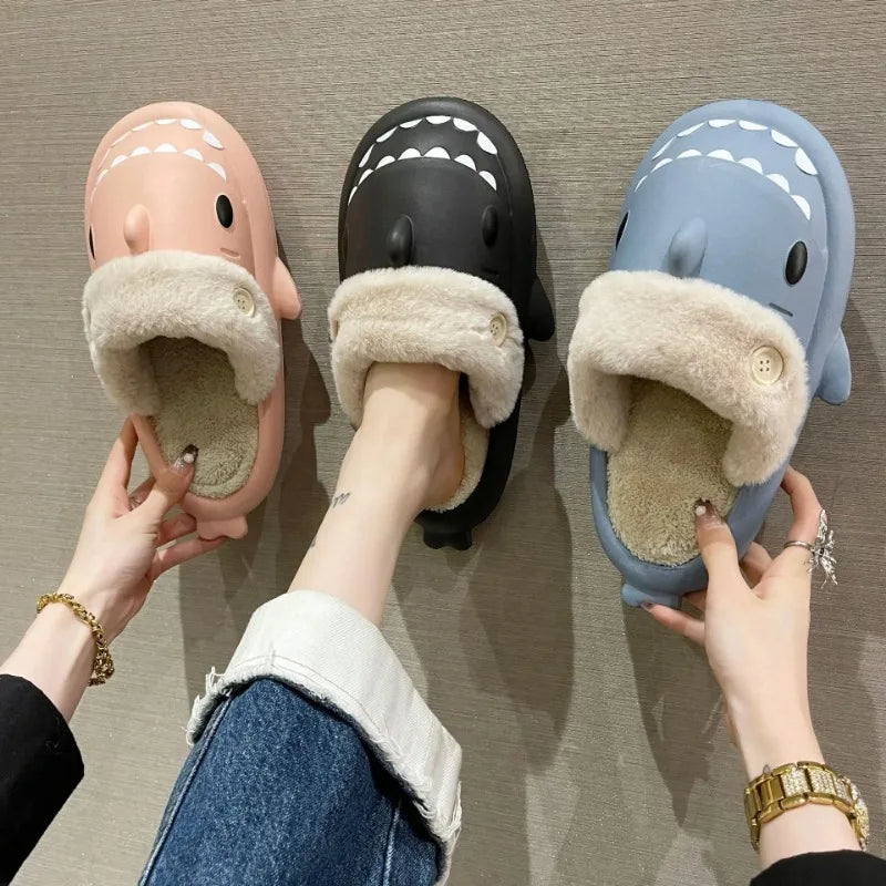 SharkSlippers - Speelse Haai Katoenen Slippers voor Comfortabel Binnengebruik