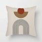 Aurum Kussenhoes - Moderne Zwart-Wit Kussenhoes met Abstracte Kunstprint