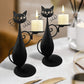 Midnight Panther - Mystieke Zwarte Kat Kaarsenhouder
