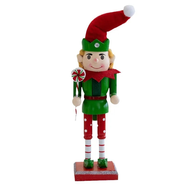 Elegante Houten Kerstelfen – Tijdloze Kerstdecoratie