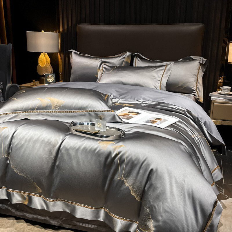 Golden Mist – Luxe Egyptisch Katoenen Dekbedovertrek