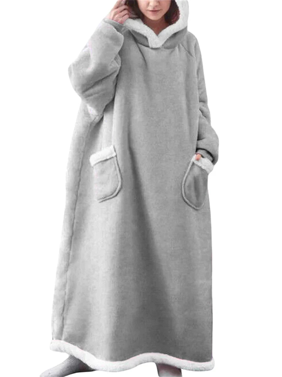 PlushHug Hoody - Luxe Pluche Oversized Kaptrui