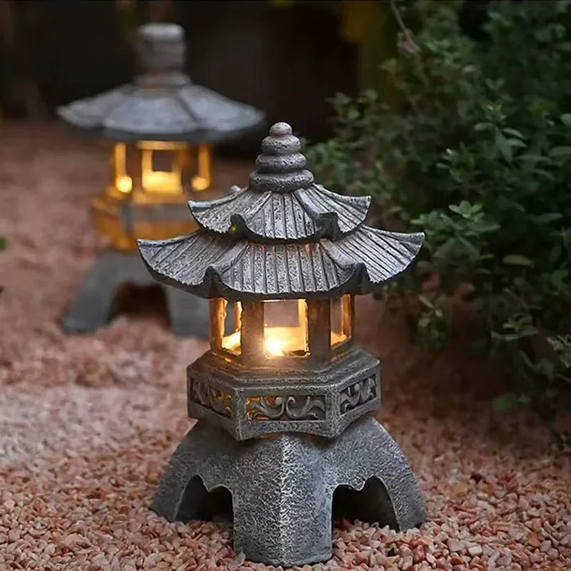 ZenGlow Tuinlantaarn - Elegante Zonne Tuinlantaarn