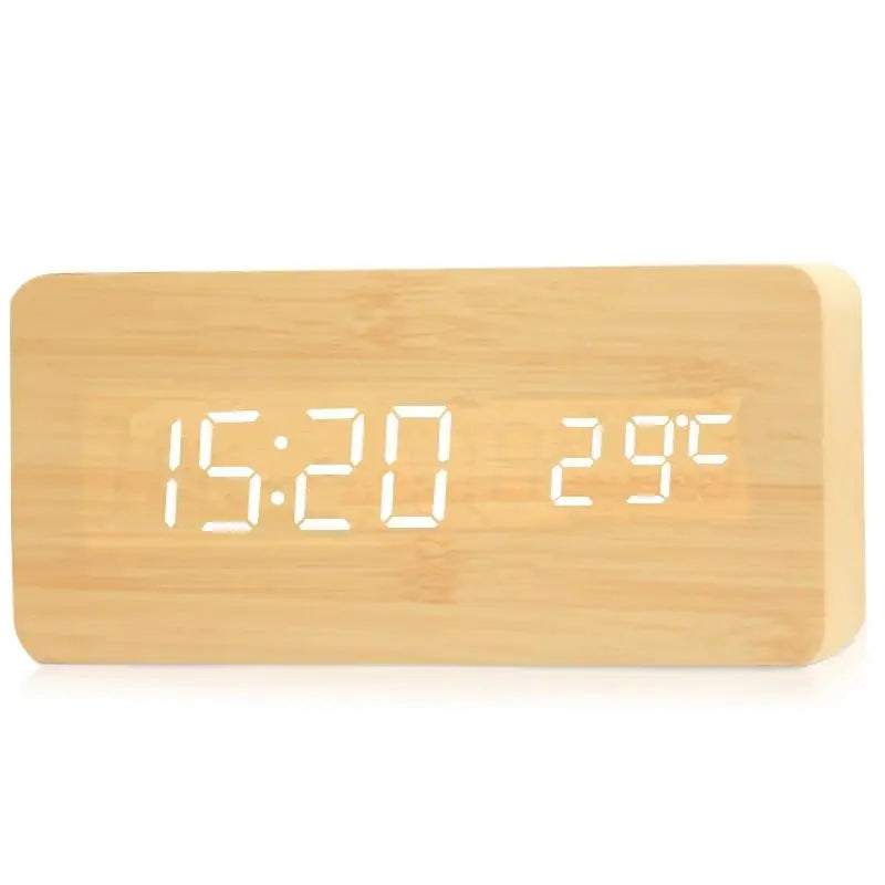 WoodTime – Natuurlijke Houten Digitale Klok