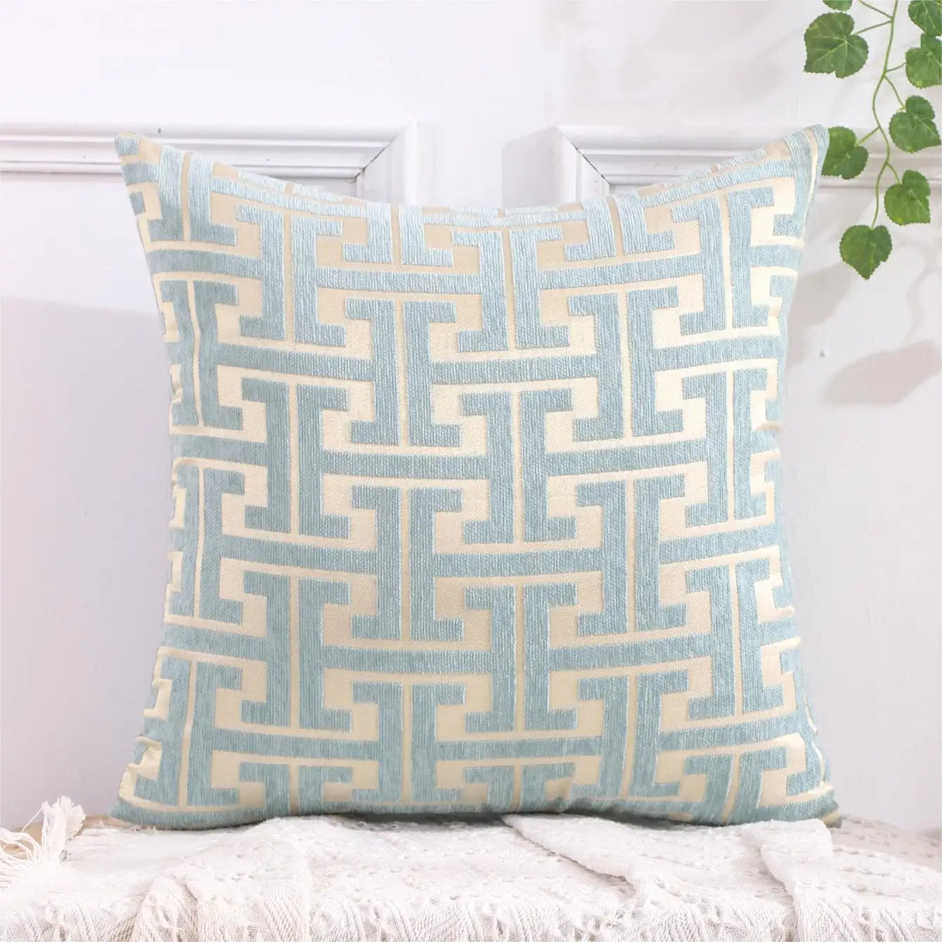 Serenité Luxe Kussenhoes - Gestreepte Kussenhoes voor een Warm Thuis