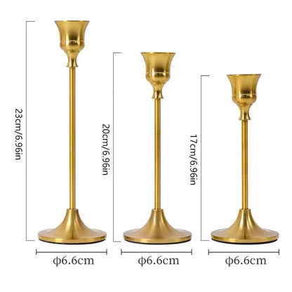 Dreamy Lights - Luxe Gouden Kaarsenhouders voor Elke Gelegenheid