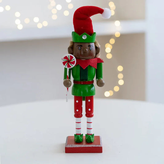 Elegante Houten Kerstelfen – Tijdloze Kerstdecoratie