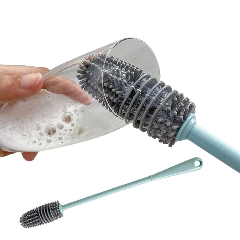 BrushMaster – Siliconen Afwasborstel voor Flessen en Glazen
