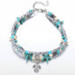 Elegante Zilveren Enkelband met Schildpad en Zeeschelpen - Calypso Collectie