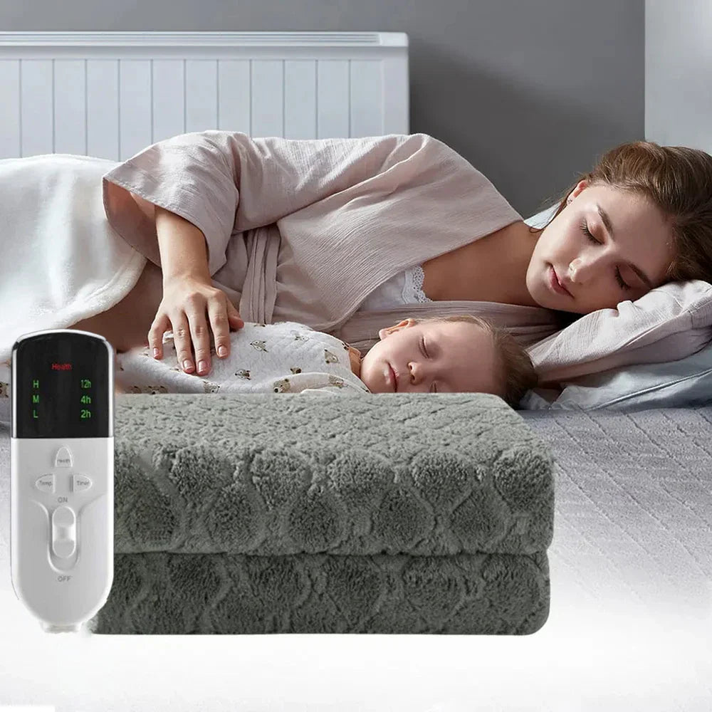 CozyLayer – Dubbelgelaagd Verwarmd Tapijt met Timer