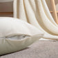Bohemian Kussenhoes - Geometrisch Kussenhoes in Beige met Franjes