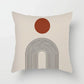 Aurum Kussenhoes - Moderne Zwart-Wit Kussenhoes met Abstracte Kunstprint