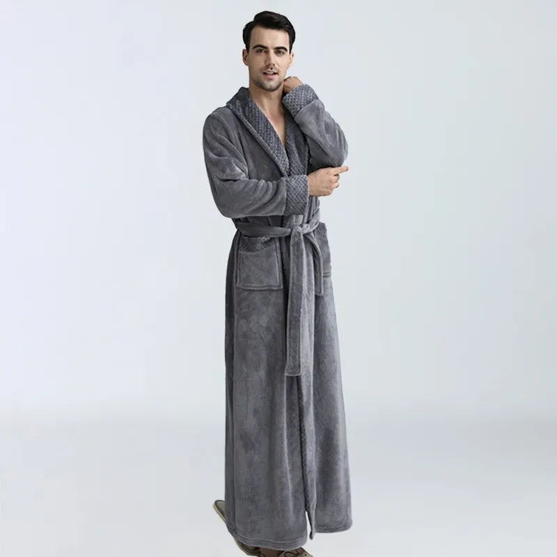 CozyNuit Badjas - Luxe Koraalfleece Badjas voor Elegante Comfort