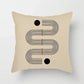 Aurum Kussenhoes - Moderne Zwart-Wit Kussenhoes met Abstracte Kunstprint