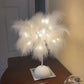 FeatherLuxe Lamp - Betoverende Tafellamp voor Warmte en Sfeer