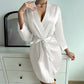 ChicWrap Morning Gown - Luxe Glacé Zijde Ochtendjurk